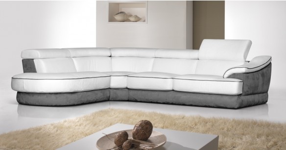 Canapé d'angle Bi-matière pour 2388€