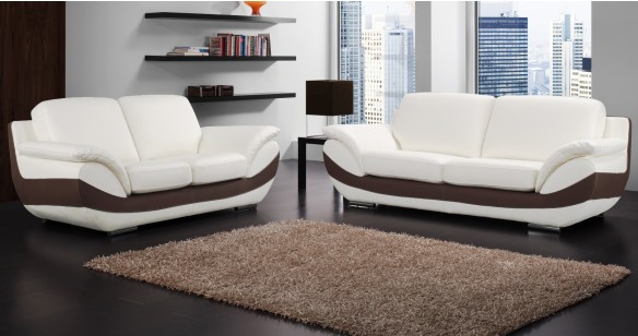 Canap&eacute; Moderne Cuir BRUNO
