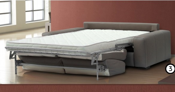 RIALTO convertible 100% Cuir systme express FAST'BED