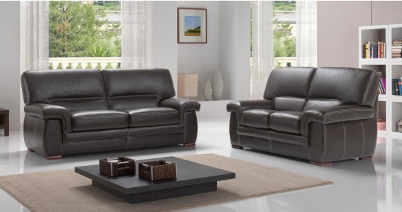 Salon 3+2 VARESE Cuir Buffle ou Vachette