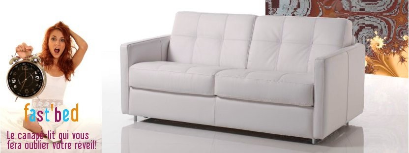 Canap� Convertible Cuir ou Microfibre 