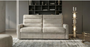 BOLIVIE convertible matelas 18cm tissu ou cuir systme express FAST'BED