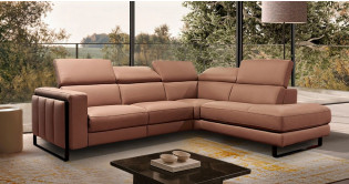 CESANO Angle terminal 100% Cuir Relaxation avec ttires Electrique (en option) ou Fixe