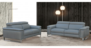 JOHANNA Canap 100% Cuir Vachette Premium ou Excellium Relaxation Electrique ou Fixe