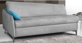 LAZY mridienne convertible Microfibre, Micronabuck ou 100% cuir systme express FAST'BED
