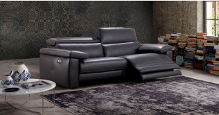 LORRAINE 100% Cuir Relaxation lectrique ou Fixe