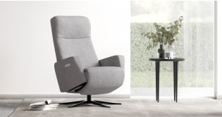 OLAF fauteuil repose-pieds int�gr� �lectrique tissu ou cuir