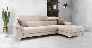 RONDA Angle Méridienne Fixe ou Relax Tissu Bicolore ou Unicolore