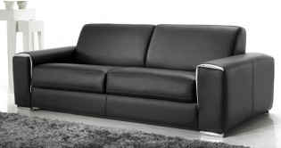 SIESTA convertible 100% Cuir système express FAST'BED