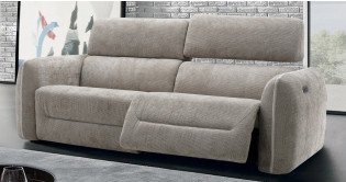 STEPHANIE canap� Tissu ou 100% cuir Relaxation �lectrique et T�ti�res �lectrique ou fixe