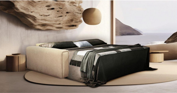ANNALISA CONVERTIBLE + REPOSES PIEDS ELECTRIQUE MICRONABUCK ou 100% cuir