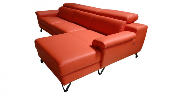 ARIEL angle mridienne 100% Cuir Relaxation avec ttires Electrique (en option) ou Fixe