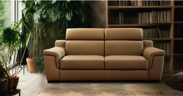 ARONA convertible matelas 18cm Tissu Micronabuck ou 100% Cuir