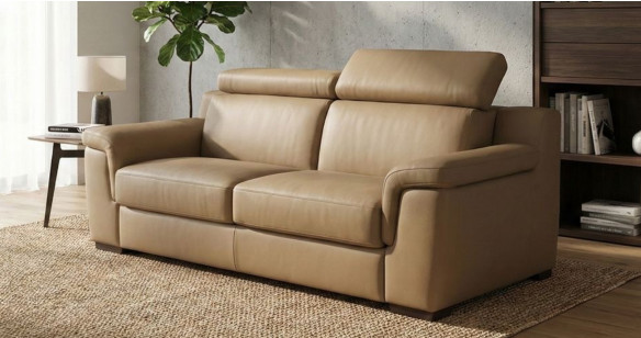 ARONA convertible matelas 18cm Tissu Micronabuck ou 100% Cuir