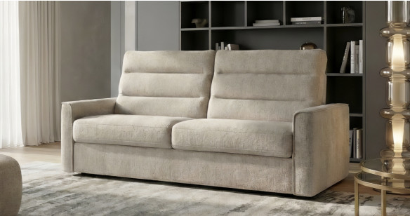 BOLIVIE convertible matelas 18cm tissu ou cuir systme express FAST'BED