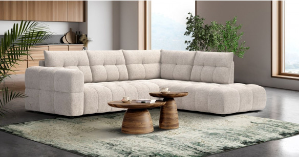 BRADLEY Canap d'angle en tissu