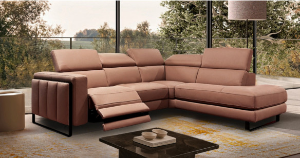 CESANO Angle terminal 100% Cuir Relaxation avec ttires Electrique (en option) ou Fixe