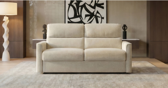 CHARLIE convertible matelas 18cm tissu ou cuir systme express FAST'BED