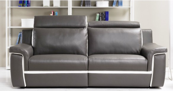 CILIA Canap 100% Cuir Relaxation lectrique