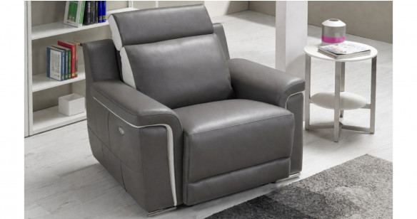 CILIA Canap� 100% Cuir Relaxation �lectrique