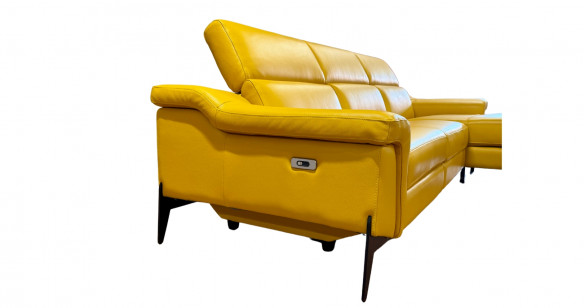 COUNTRY Angle mridienne 100% Cuir ou tissu, Relaxation avec ttires Electrique (en option) ou Fixe