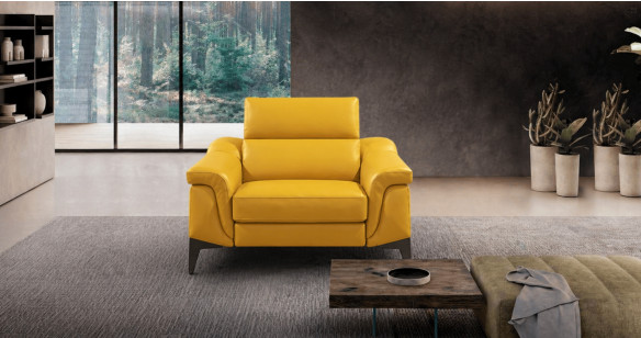 COUNTRY Angle m�ridienne 100% Cuir ou tissu, Relaxation avec t�ti�res Electrique (en option) ou Fixe