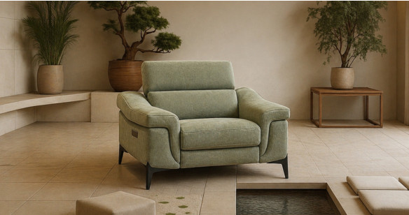 COUNTRY Angle terminal tissu Relaxation avec t�ti�res Electrique (en option) ou Fixe