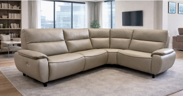 CREATION Canap� d'Angle Relaxation �lectrique (en option) ou fixe 100% Cuir ou tissu