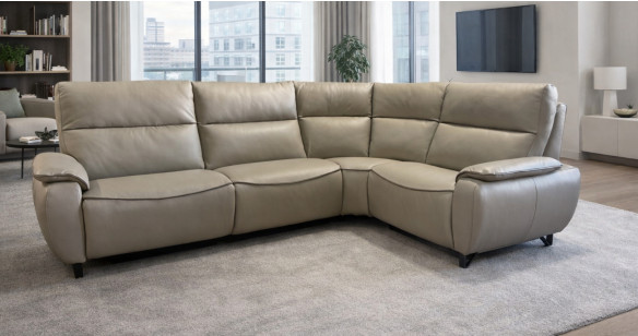 CREATION Canap� d'Angle Relaxation �lectrique (en option) ou fixe 100% Cuir ou tissu