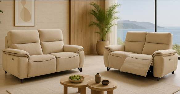 CREATION Canap� Relaxation �lectrique ou fixe en tissu ou 100% Cuir