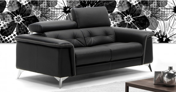 ELIAN Canap relaxation lectrique 100% Cuir Buffle Premium ou Vachette Excellium