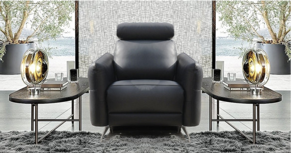 FEROE Angle relaxation électrique ou fixe 100 % Cuir Vachette Premium ou Excellium