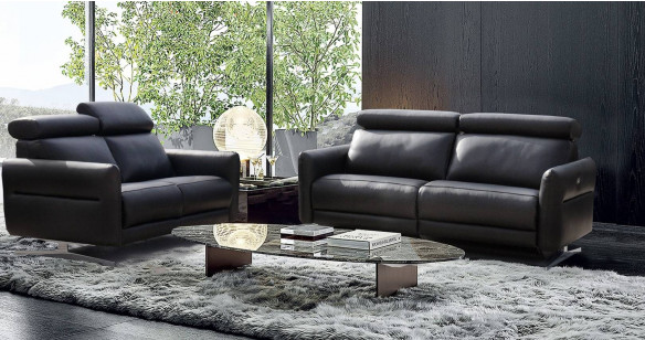 FEROE Canap Relaxation lectrique ou Fixe 100% cuir Vachette Premium ou Excellium