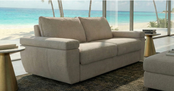 HILLARY convertible matelas 18cm tissu ou cuir systme express FAST'BED