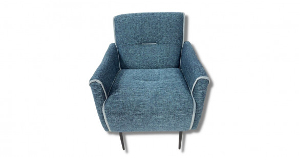 JAZZY Fauteuil Tissu avec Pied Mtal plusieurs coloris 