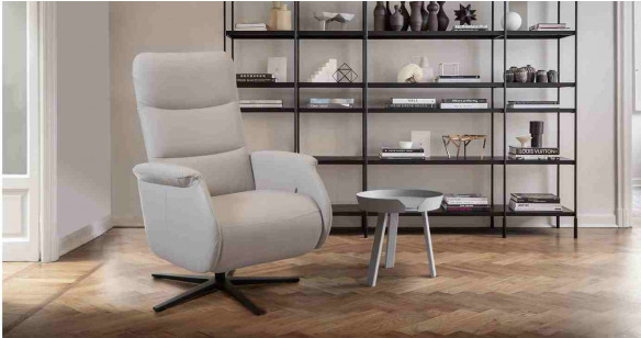 KELLY Fauteuil relaxation Tissu ou 100% Cuir