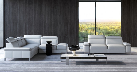 LIMA Angle terminal 100% Cuir Relaxation avec ttires Electrique (en option) ou Fixe