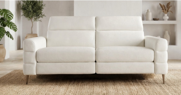 LUINEUX 100% cuir Relaxation avec t�ti�res Electrique (en option) ou canap� Fixe