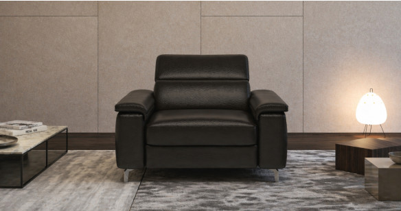 MILANO Angle terminal 100% Cuir Relaxation avec t�ti�res Electrique (en option) ou Fixe