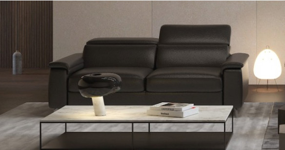 MILANO Canap Angle 100% Cuir Vachette Premium ou Excellium Relaxation lectrique ou fixe