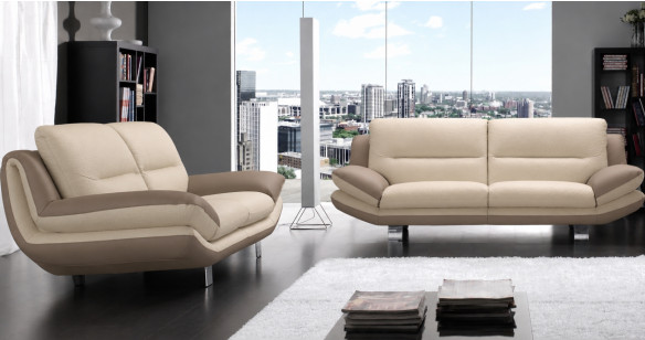 NASHIK Salon 3+2 Bicolore ou Unicolore