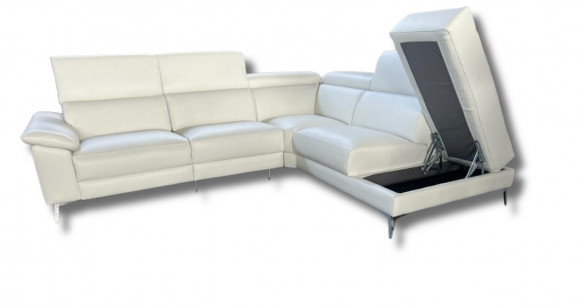 NELSON Angle terminal 100% Cuir Relaxation avec ttires Electrique (en option) ou Fixe