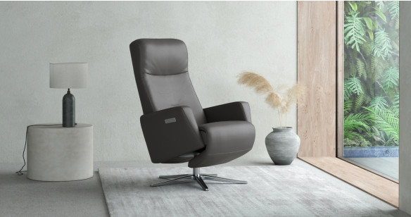 OLAF fauteuil repose-pieds int�gr� �lectrique tissu ou cuir