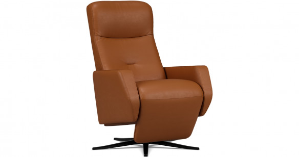 OLAF fauteuil repose-pieds int�gr� manuel tissu ou cuir