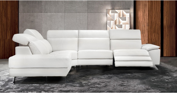 OLBIA Angle terminal 100% Cuir Relaxation avec ttires Electrique (en option) ou Fixe