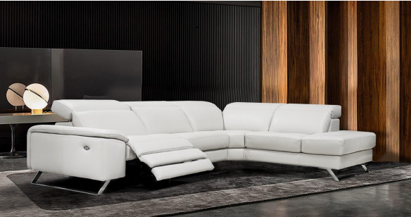 OLBIA Angle terminal 100% Cuir Relaxation avec ttires Electrique (en option) ou Fixe