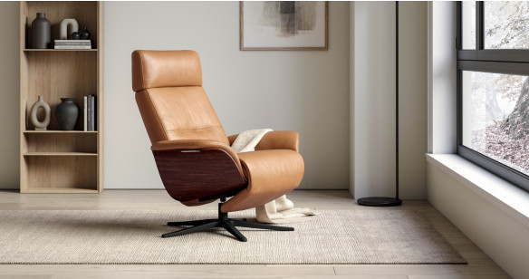 OSLO fauteuil repose-pieds int�gr� �lectrique tissu ou cuir