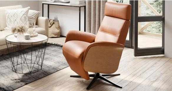 OSLO fauteuil repose-pieds int�gr� �lectrique tissu ou cuir