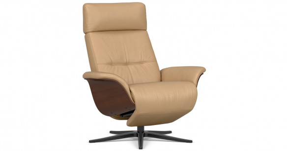 OSLO fauteuil repose-pieds int�gr� manuel tissu ou cuir