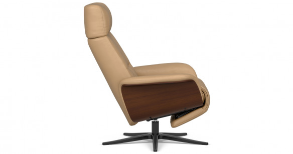 OSLO fauteuil repose-pieds int�gr� manuel tissu ou cuir